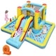 preview thumbnail 6 of 6, Kids Inflatable Bounce House Bouncy Castles w/ Ball Pit &Long Slide with 550W Blower