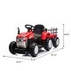 preview thumbnail 13 of 25, Kids Electric Toy Tractor with Trailer, 12V7AH Battery, Remote Control, and Music for Outdoor Fun