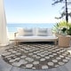 preview thumbnail 37 of 101, Machine Washable Indoor/ Outdoor Chantille Abstract Dots Rug Brown - 8' x 8'