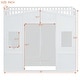 preview thumbnail 65 of 77, Modern Wood House Loft Bed with Ladder and Wardrobe