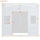 preview thumbnail 5 of 17, Twin Size Wood House Loft Bed with Ladder and Wardrobe, White