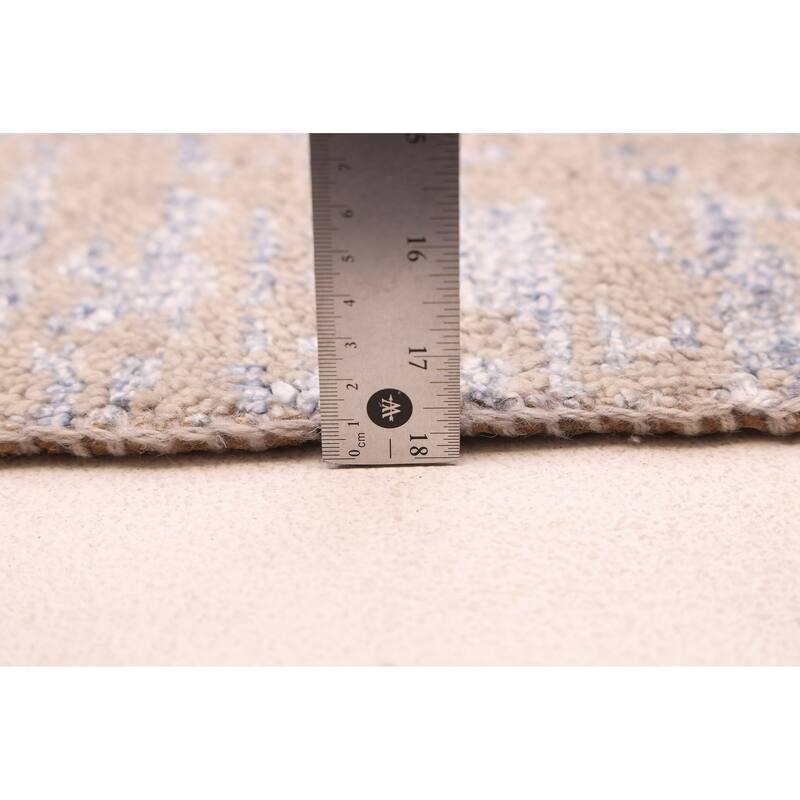 ECARPETGALLERY Hand-knotted Elysian Taupe Silk, Wool Rug - 8'2 x 11'7