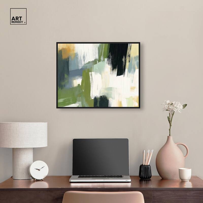 Moss Layers I Canvas by Art Remedy