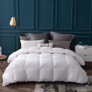Goose Down Comforter Queen Size All Season,400 Thread Count Ultra Soft ...