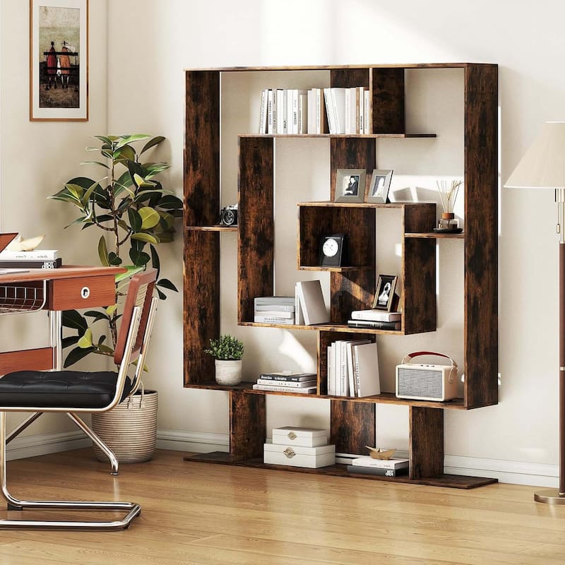 Modern Bookcases Display Shelf Book Shelf w/Open Storage