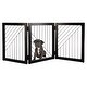 preview thumbnail 10 of 13, PETMAKER 3-Panel Foldable Pet Gate, Black - N/A