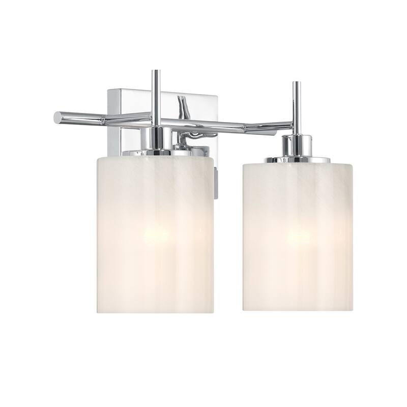 Bellevue SHBF18114 2 Light 14" Wide Vanity Light with Strié Glass