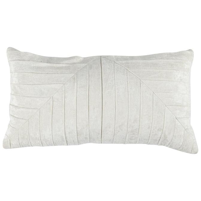 Laurant 14"x 26" Velvet Throw Pillow by Kosas Home - Ivory