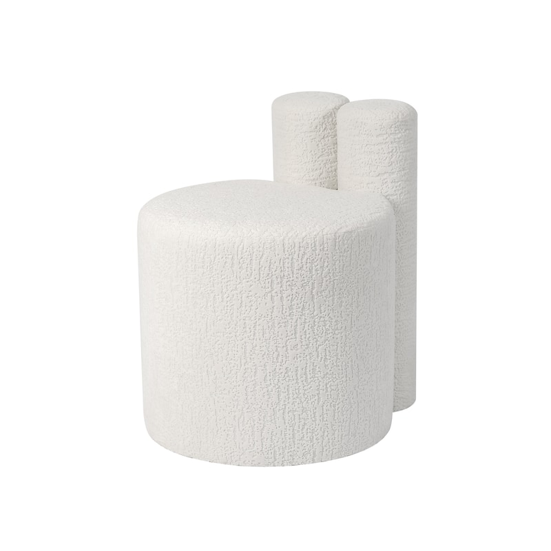 Adeco Morden Pouf Ottoman 23" Height Seat for Living Room Bedroom