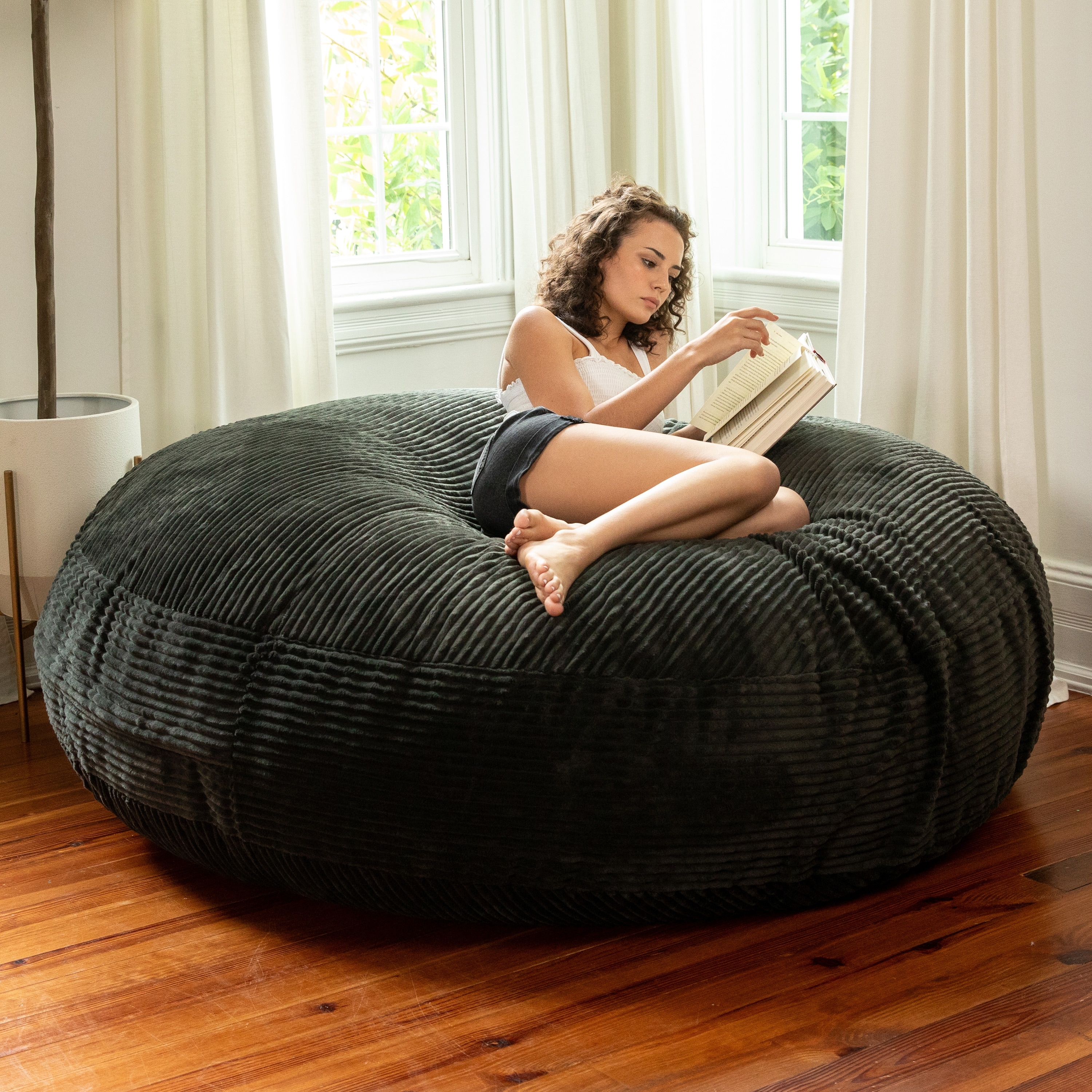 Jaxx Cocoon 6 Ft Giant Bean Bag Sofa and Lounger for Adults, Microsuede -  On Sale - Bed Bath & Beyond - 6300627