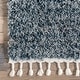 preview thumbnail 20 of 40, Brooklyn Rug Co Thelma Modern Shag Tassel Area Rug 2' x 3' - Blue