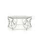 preview thumbnail 6 of 5, Talm Modern Chrome 40-inch Metal Coffee Table by Furniture of America
