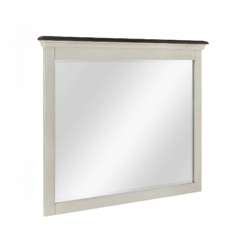 Ellington Mirror White - 47"W x 2" D x 36.14" H - 47"W x 2" D x 36.14" H