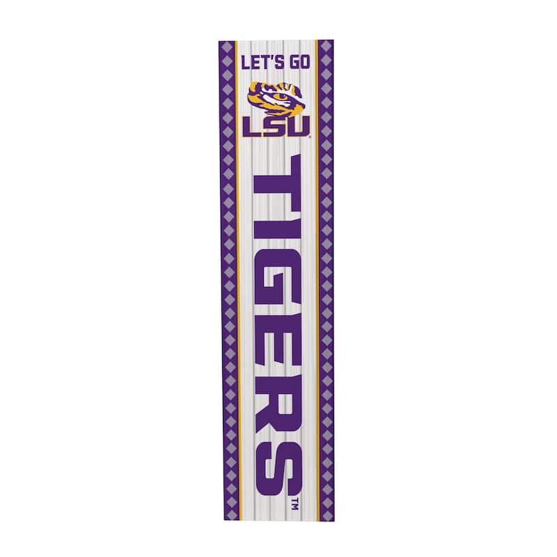 47" Double Sided Seasonal Porch Leaner, Louisiana State University - 47" x 11.25"