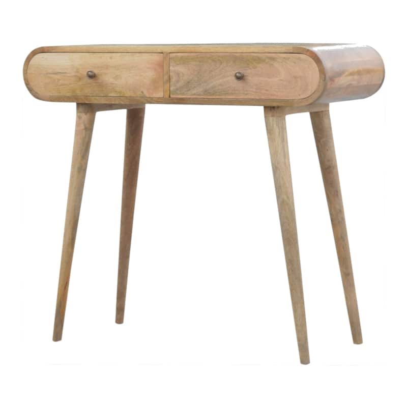 Artisan Furniture Solid Wood London Console Table , Beige , 2 Drawers
