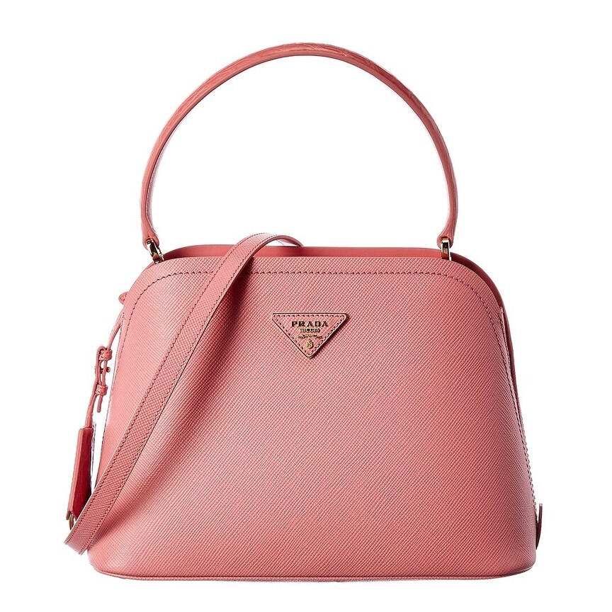 prada leather logo satchel