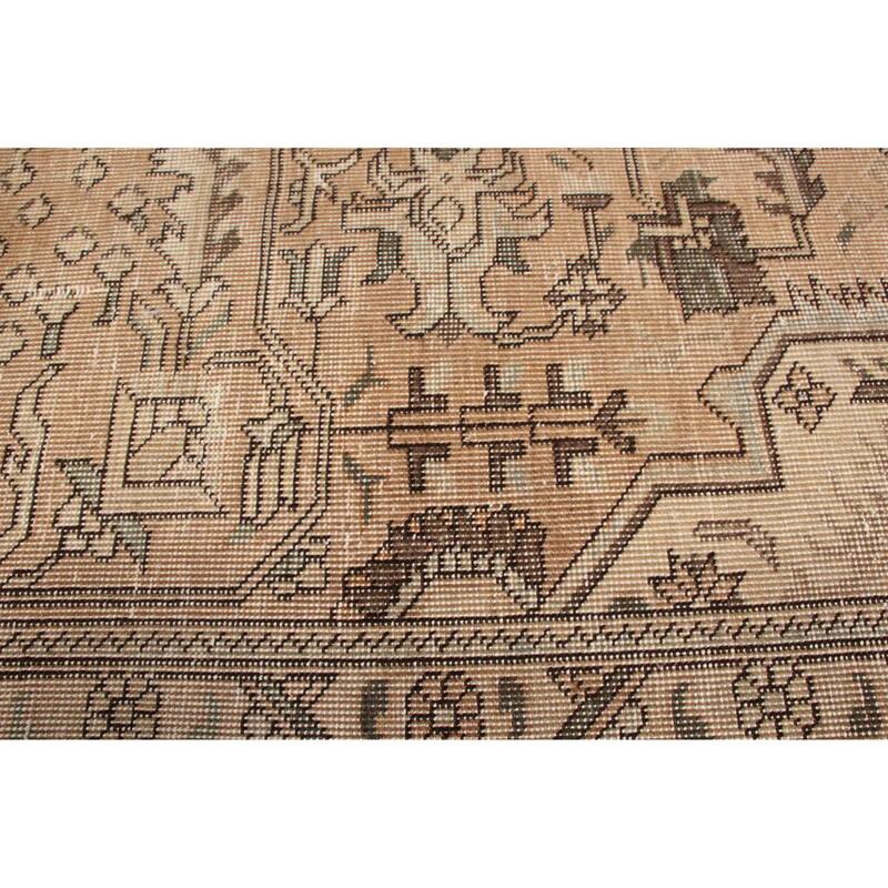 ECARPETGALLERY Hand-knotted Antalya Vintage Brown Wool Rug - 9'4 x 12'5