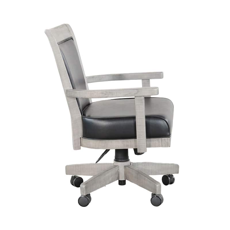 Zeka Game Chair with Wheels, Tilt, Swivel and Gas Lift, Gray Mahogany