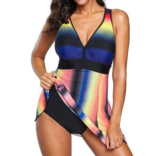 control top swim skirt