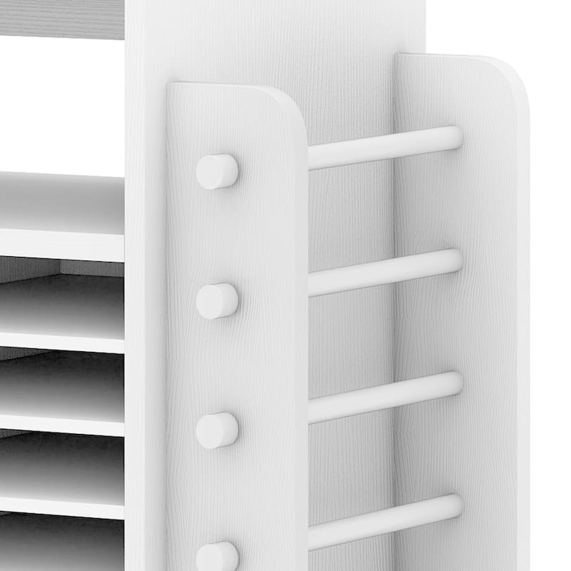 Moasis Craft Organizer Storage Cart with Power Outlet And Adjustable Shelves