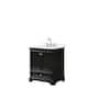 Option Dark Espresso, Chrome Trim, White Quartz Top