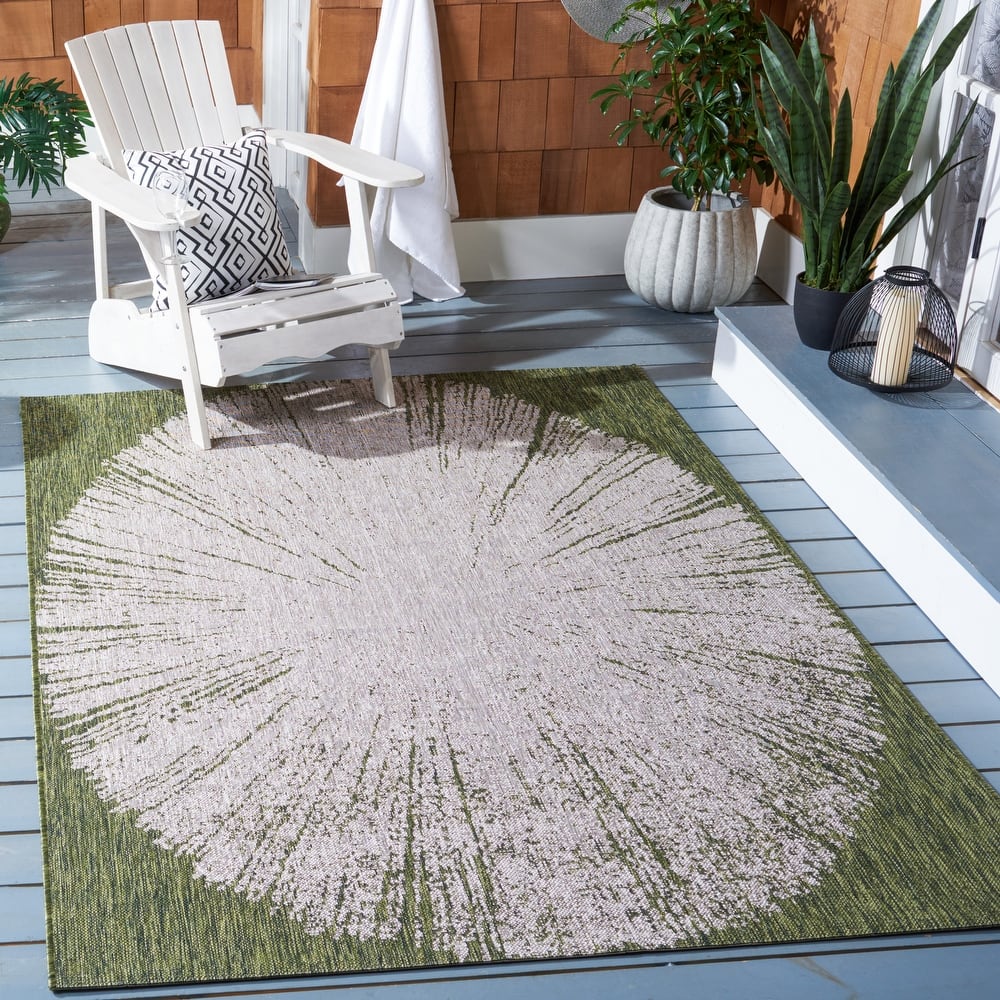 SAFAVIEH Courtyard Sabaha Indoor/Outdoor Waterproof Patio Backyard Rug