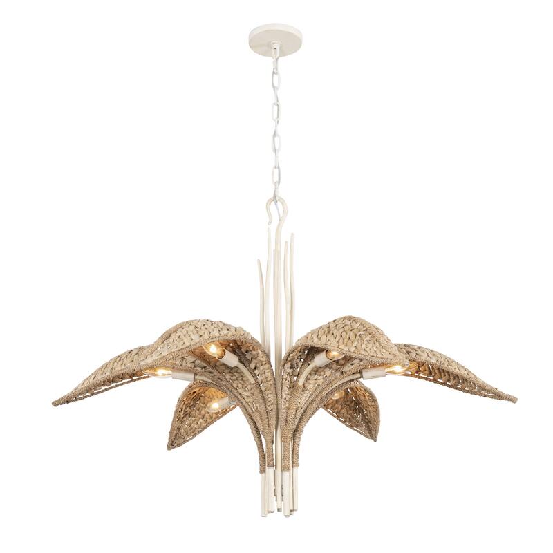 Varaluz Century Palm 6-Light Chandelier - Country White