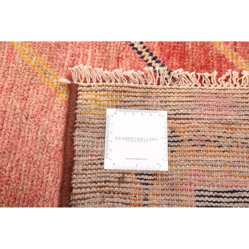 ECARPETGALLERY Hand-knotted Melis Vintage Red Wool Rug - 4'4 x 6'11