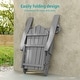 preview thumbnail 24 of 54, Bonosuki 2-Piece Folding Adirondack Chairs with Retractable Ottoman, Fire Pit Patio Chair with Cup Holder