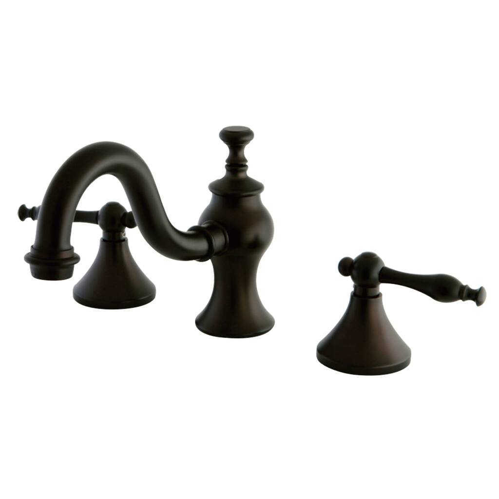 Kingston Brass Naples 1.2 GPM Widespread Bathroom Faucet with Pop-Up