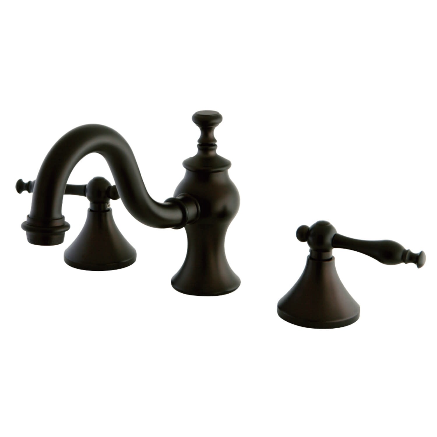Kingston Brass Naples 1.2 GPM Widespread Bathroom Faucet with Pop-Up