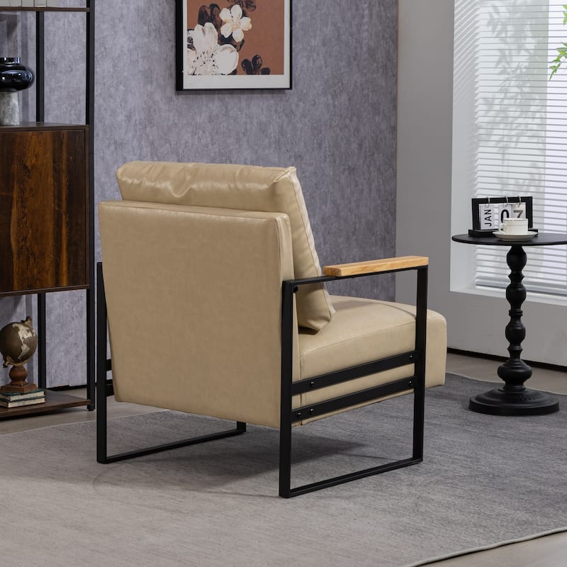 PU Metal Arm Chair