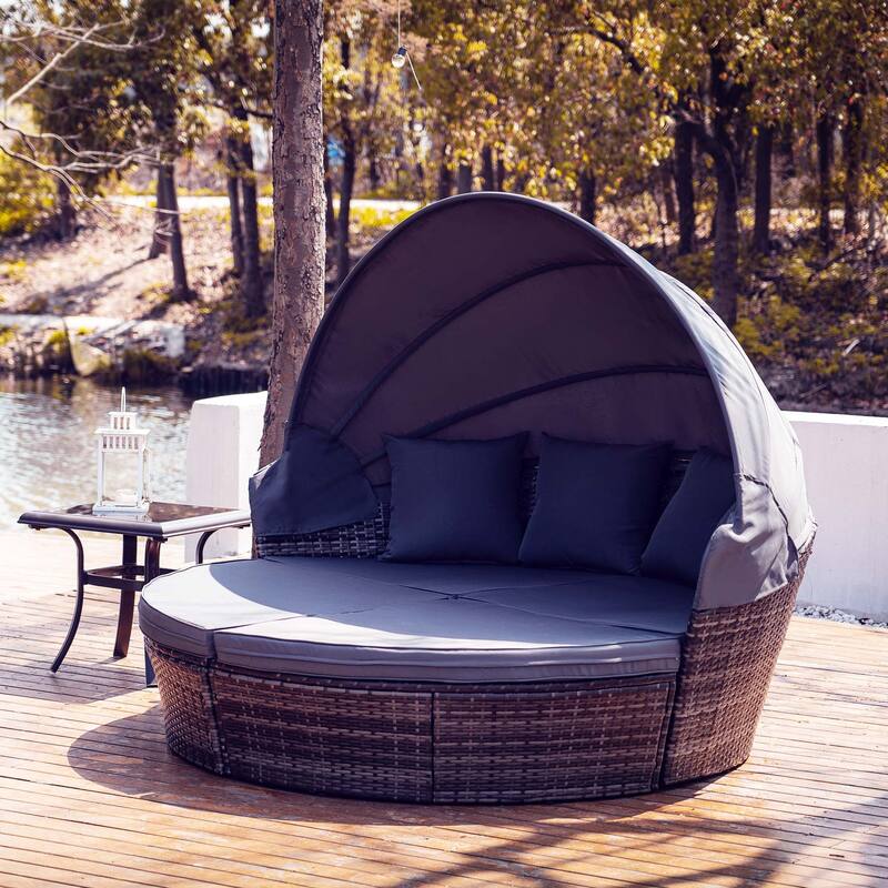 CO-Z 71in Wicker Outdoor Patio Daybed