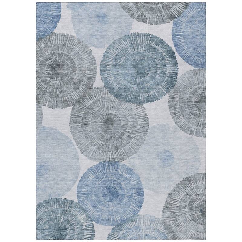 Machine Washable Indoor/ Outdoor Contemporary Devaughn Chantille Rug