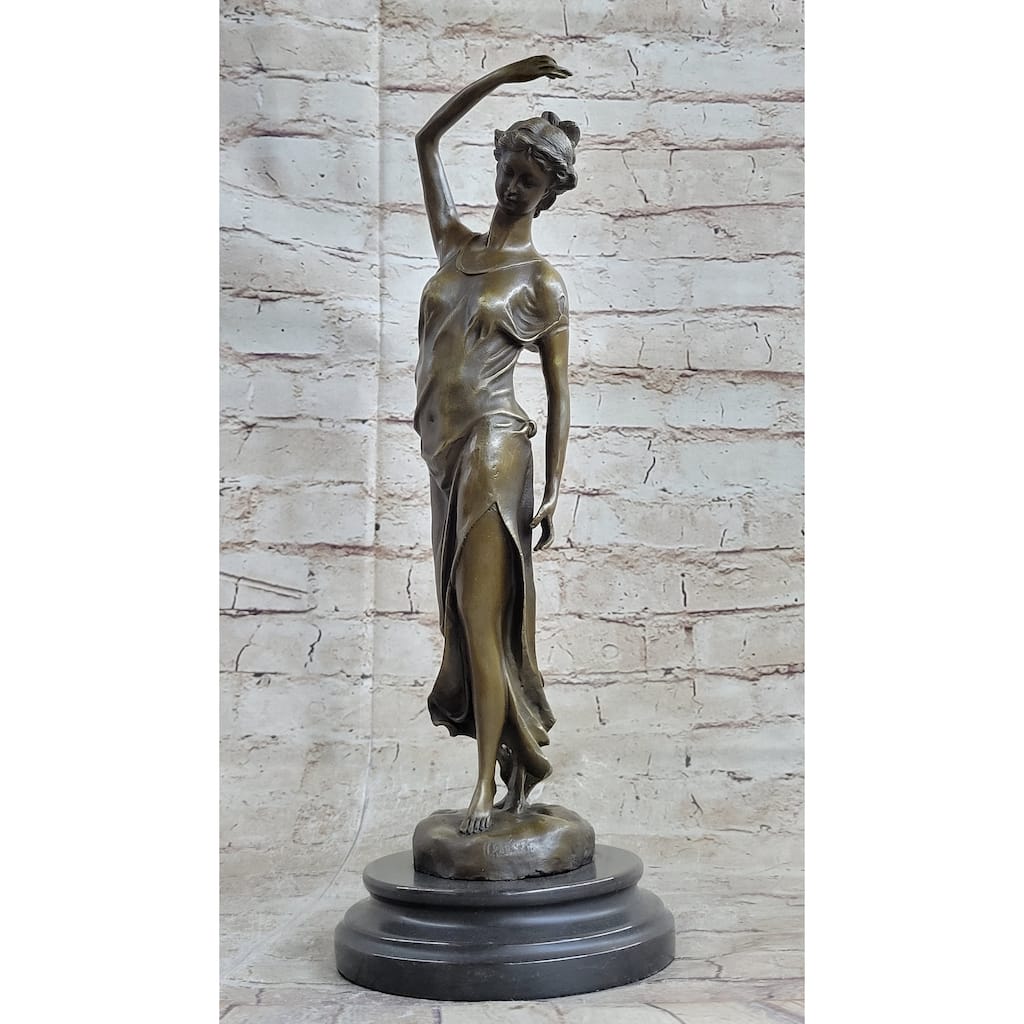 Clearance Sale Country Girl With Natural Beauty Bronze Art Deco Statue Sculpture