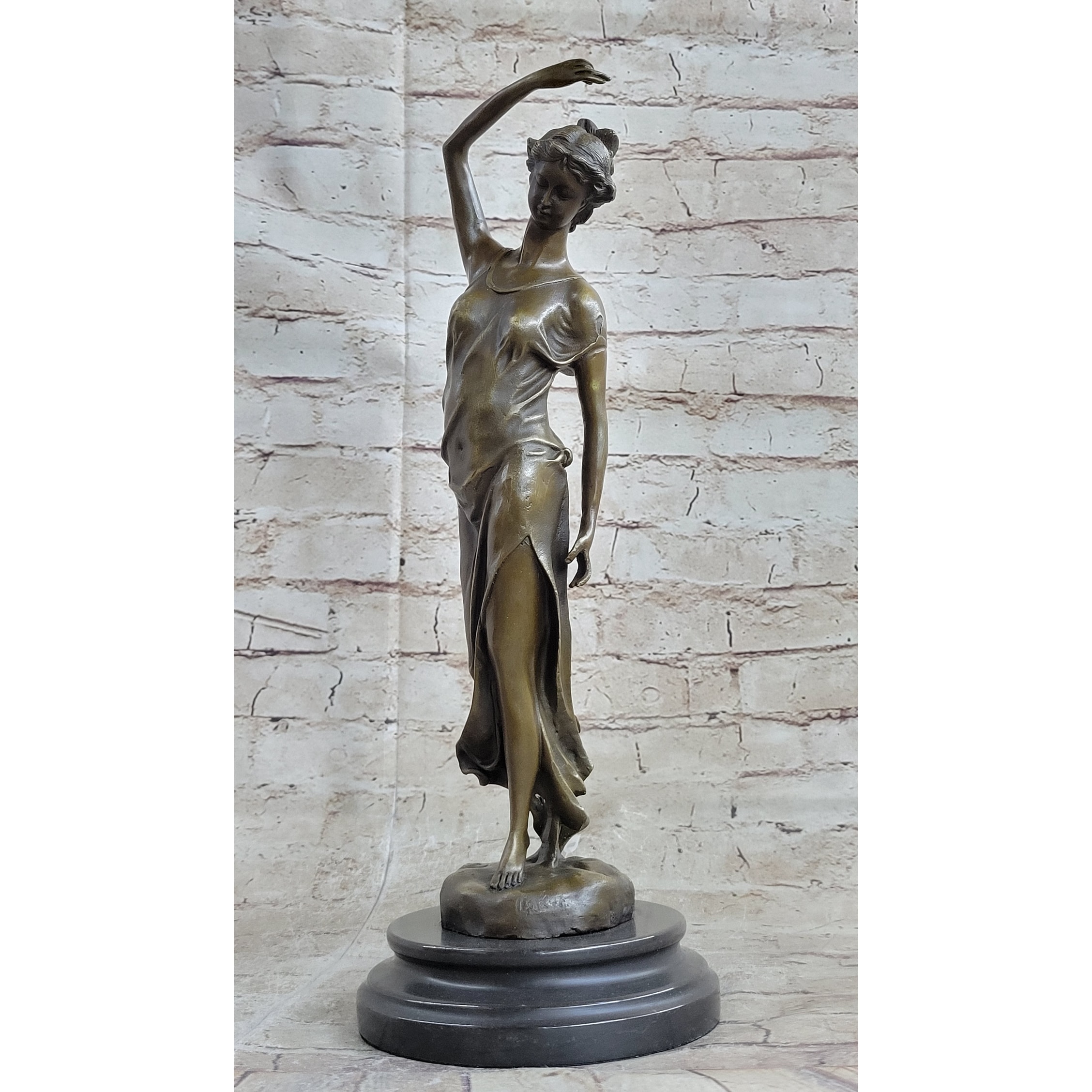 Clearance Sale Country Girl With Natural Beauty Bronze Art Deco Statue Sculpture