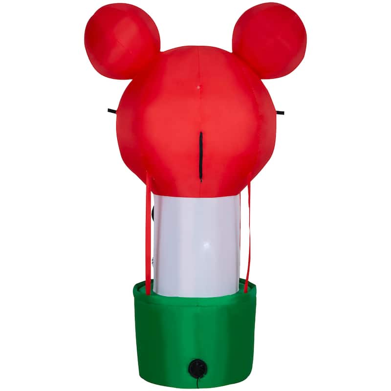 Gemmy Christmas Inflatable Mickey Mouse in Hot Air Balloon, 7 ft Tall