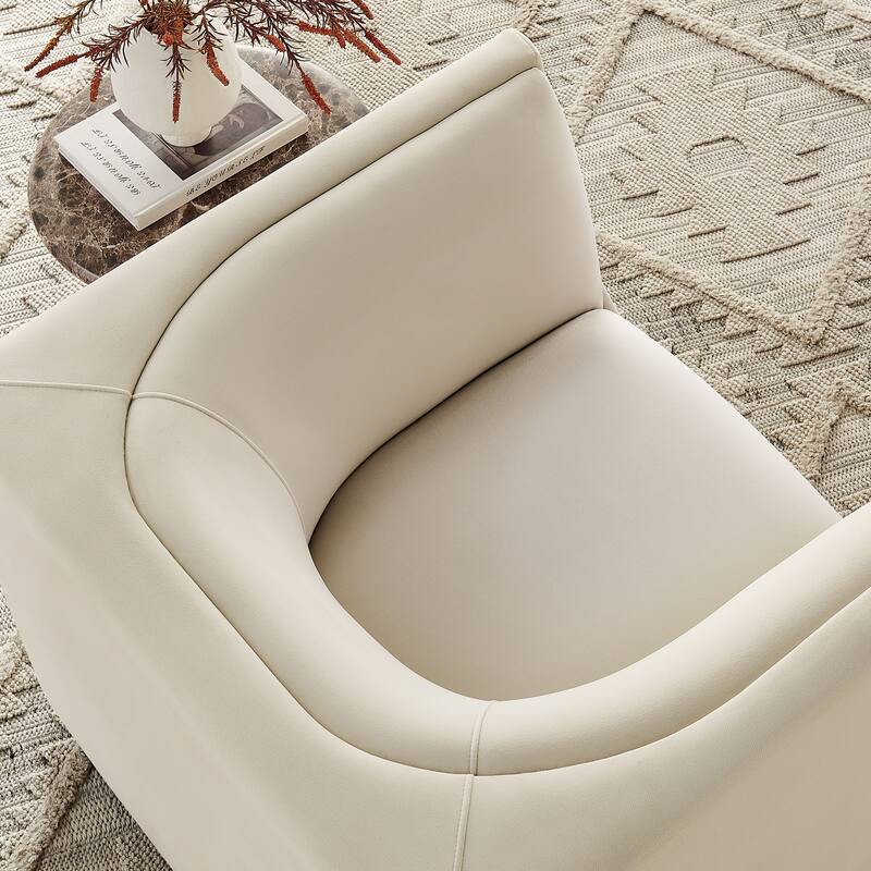 Hilda Curved Back Performance Velvet Armchair