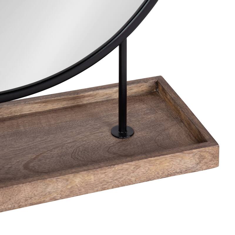 Kate and Laurel Maxfield Round Tabletop Mirror