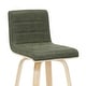 preview thumbnail 27 of 78, Skara Mid-Century Swivel Counter Stool, Upholstered Counter Height Chair with Bentwood Legs