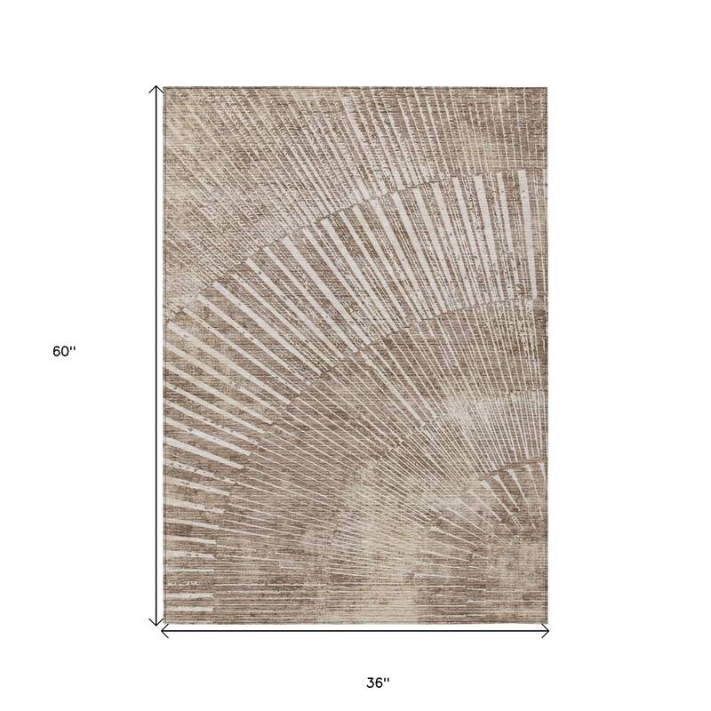 Alnana Contemporary Abstract Weather Resistant Classic Meets Modern Outdoor Rug