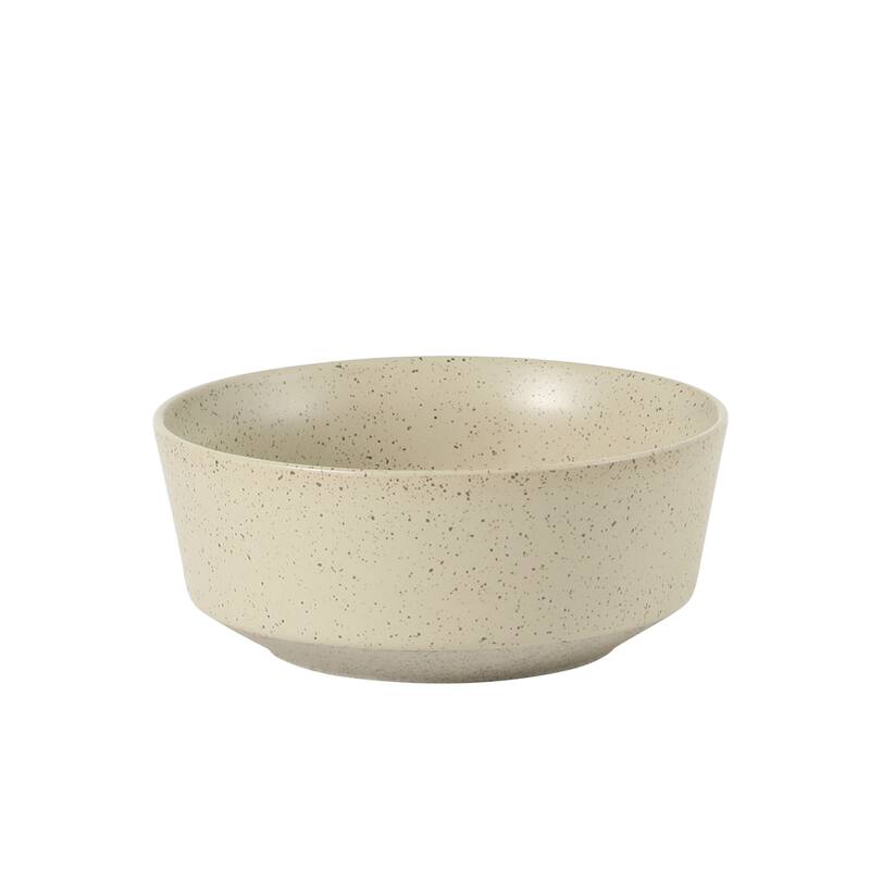 Gibson Elite Overbrook 16-Piece Pottery Clay Stoneware Stackable Dinnerware Set - Plates & Bowls, Reactive Glaze, Service for 4