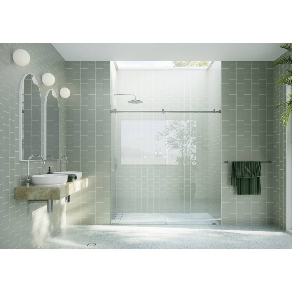Glass Warehouse SQSLD-68 Astro 78" High x 68" Wide Sliding Frameless