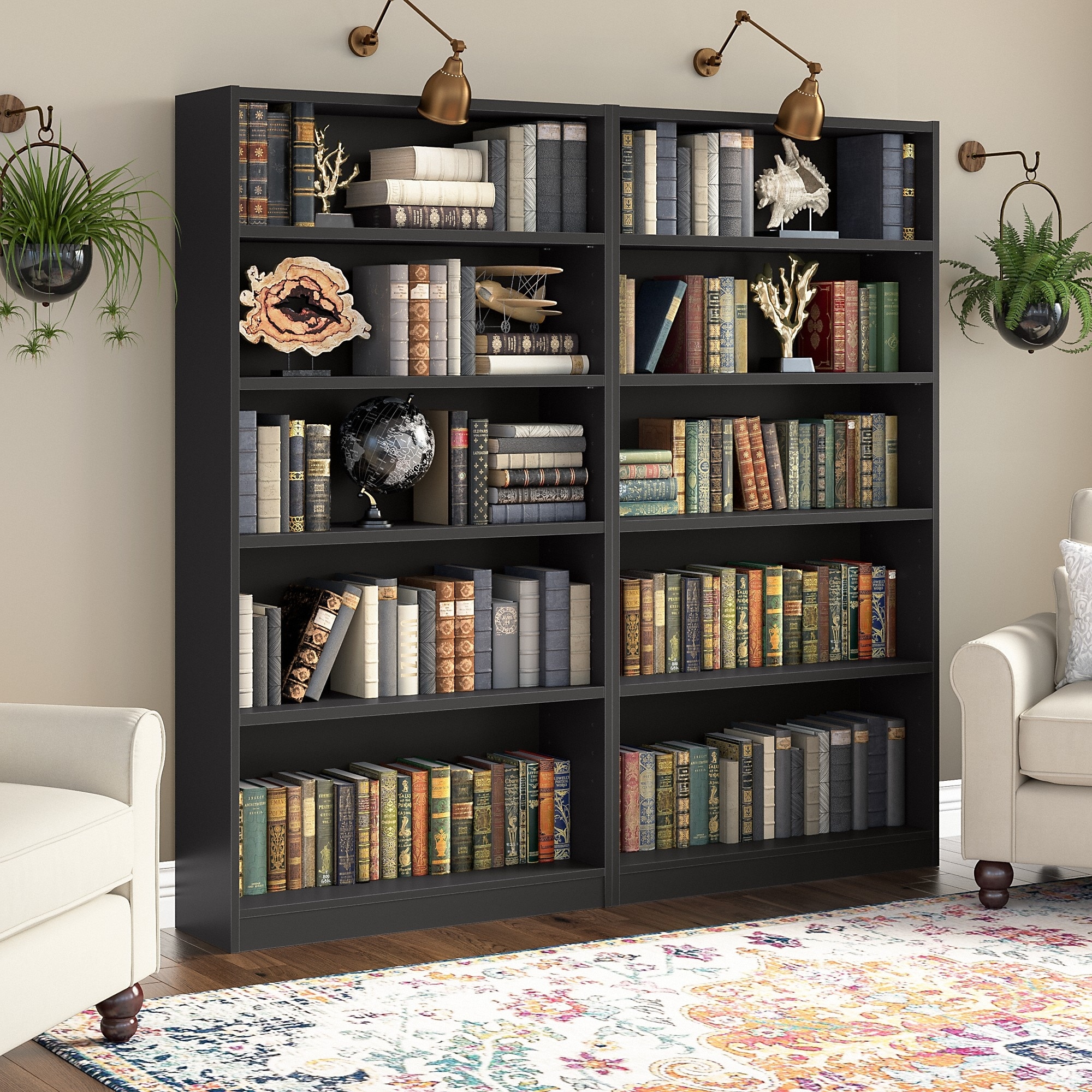 Black bookshelf sales