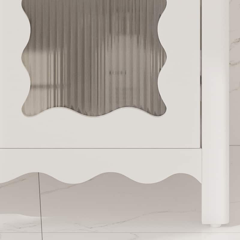 Christopher Knight Home - Alaric 31" Bathroom Vanity with Ceramic Sink and Tempered Glass Door