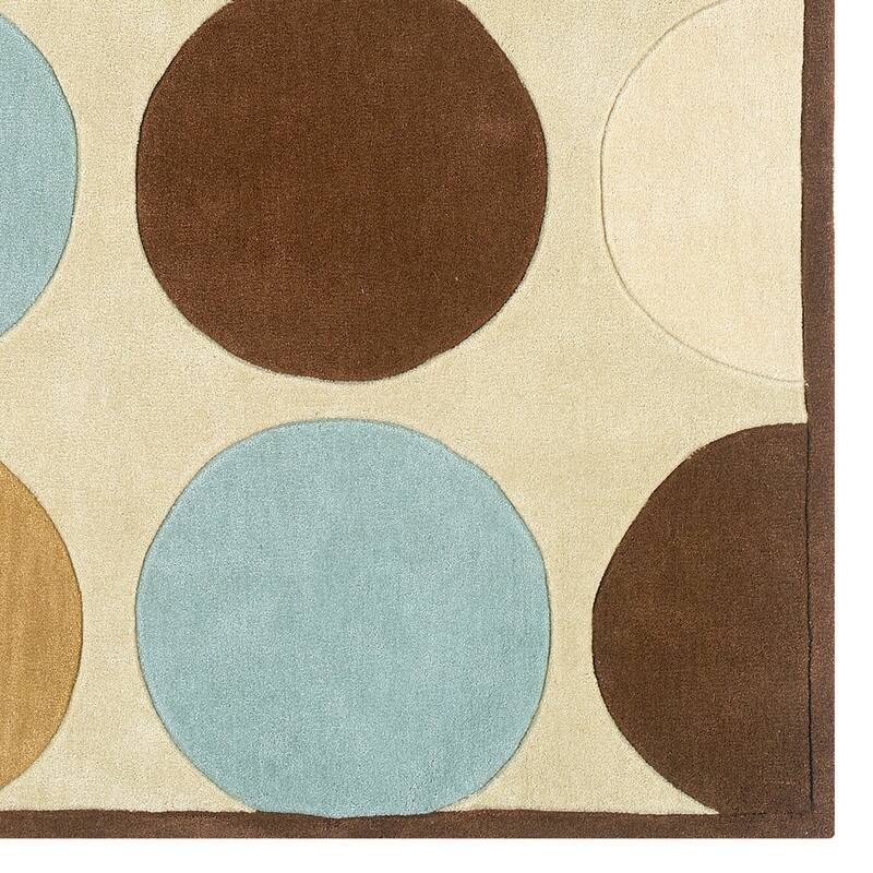 Hand Tufted Trio Collection Polka Dot Rug