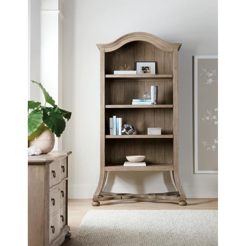 Hooker Furniture Work Your Way 84" x 42" Wood Veneer Decor Shelf From - Light Natural