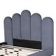 preview thumbnail 9 of 16, Platform Bed With Wooden Slat and Metal Support legs