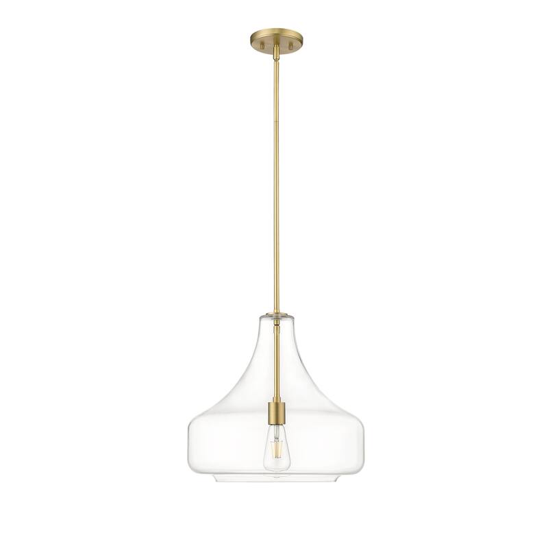 Millennium Lighting Madelynn 1 Pendant Fixture - Vintage Brass - 16 Inch