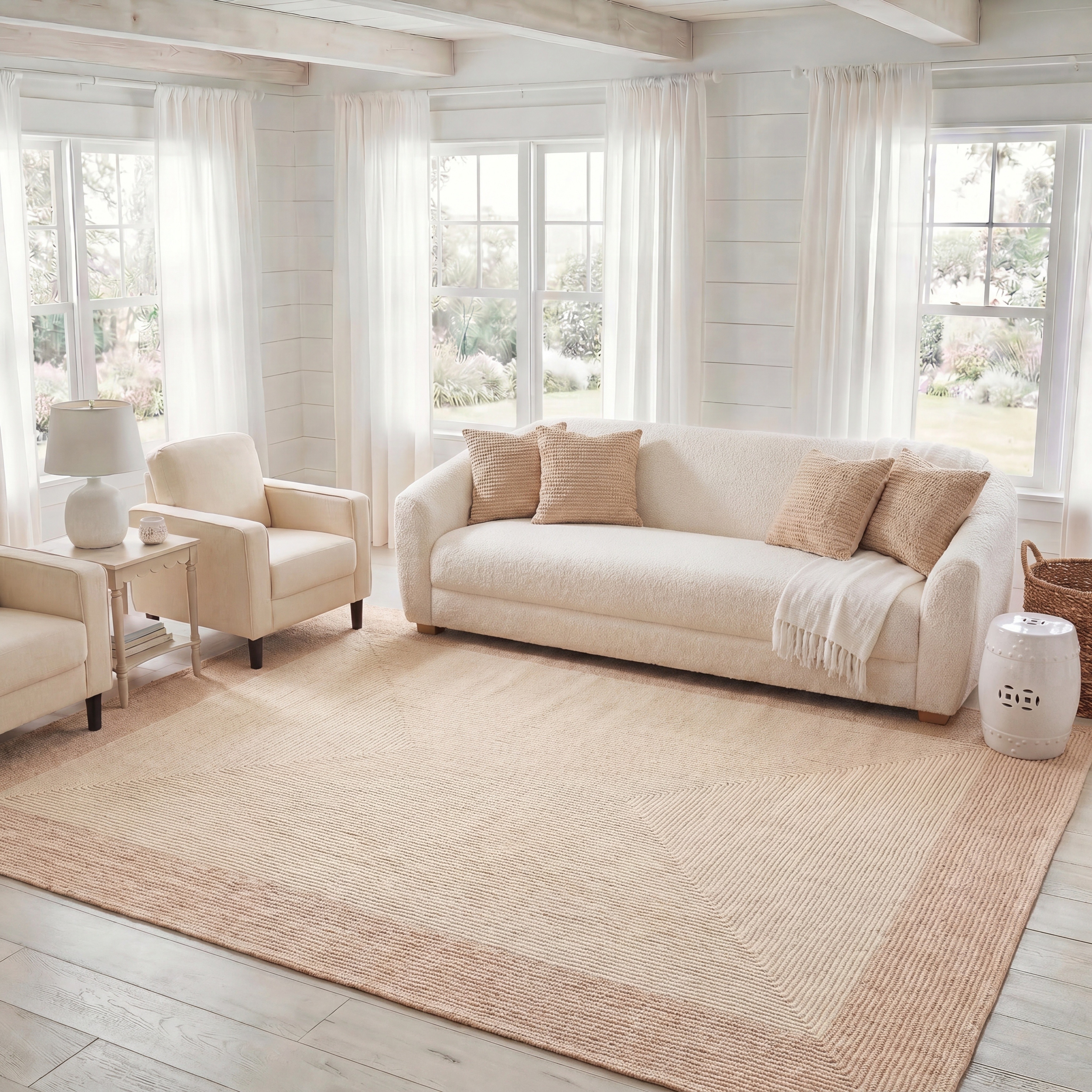 SAFAVIEH Handmade Braided Blodwen Washable Indoor/Outdoor Rug - Weather Resistant & Easy Cleaning